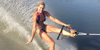 Teresa Larson Jones - Barefoot Water Skiing