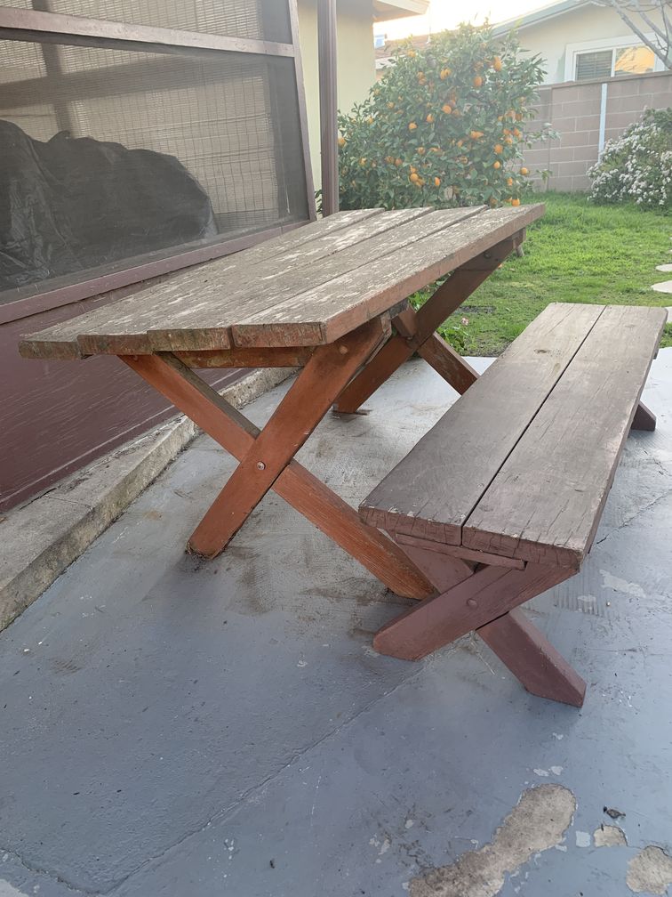 redwood table
